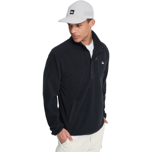 2025 Quiksilver Mens No Destination Half Opening Fleece EQYPF03072 - Black